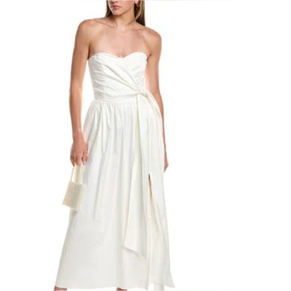 French Connection Strapless Cream Dress